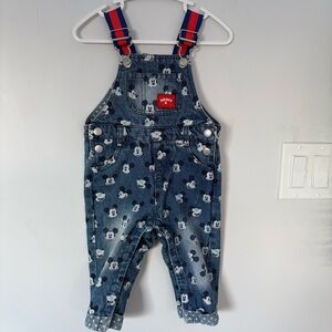 Vintage Inspired Mickey Mouse Character Overalls - Disney Baby 9-12
